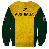 Australia Rugby Sweatshirt Go Wallaroos Pacific Simple Version 2023 - Wonder Print Shop