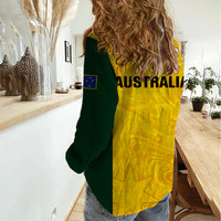 Australia Rugby Women Casual Shirt Go Wallaroos Pacific Simple Version 2023 - Wonder Print Shop