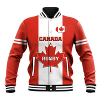 Canada Rugby Baseball Jacket Go Canucks Maple Leaf Pacific 2023 - Wonder Print Shop