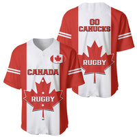 Canada Rugby Baseball Jersey Go Canucks Maple Leaf Pacific 2023 - Wonder Print Shop
