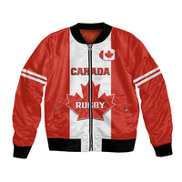 Canada Rugby Bomber Jacket Go Canucks Maple Leaf Pacific 2023 - Wonder Print Shop