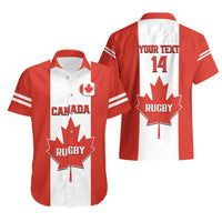 Personalised Canada Rugby Hawaiian Shirt Go Canucks Maple Leaf Pacific 2023 - Wonder Print Shop