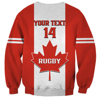 Personalised Canada Rugby Sweatshirt Go Canucks Maple Leaf Pacific 2023 - Wonder Print Shop