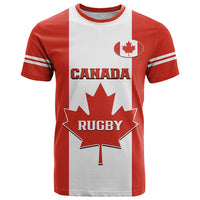 Personalised Canada Rugby T Shirt Go Canucks Maple Leaf Pacific 2023 - Wonder Print Shop