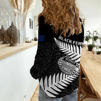 Aotearoa Rugby Women Casual Shirt Go Black Fern Pacific NZ Maori 2023 - Wonder Print Shop