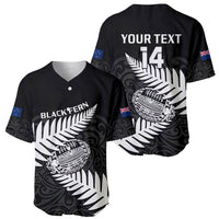 Personalised Aotearoa Rugby Baseball Jersey Go Black Fern Pacific NZ Maori 2023 - Wonder Print Shop