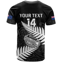 Personalised Aotearoa Rugby T Shirt Go Black Fern Pacific NZ Maori 2023 - Wonder Print Shop