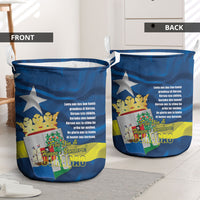 Curacao Flag Day Laundry Basket Felis Dia di Himno i Bandera