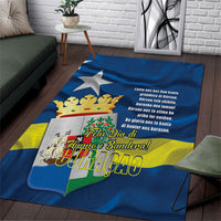 Curacao Flag Day Area Rug Felis Dia di Himno i Bandera