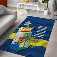 Curacao Flag Day Area Rug Felis Dia di Himno i Bandera