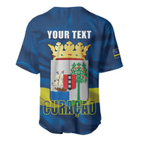 Personalized Curacao Flag Day Baseball Jersey Felis Dia di Himno i Bandera