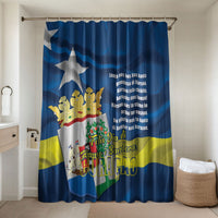 Curacao Flag Day Bathroom Set Felis Dia di Himno i Bandera