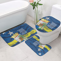 Curacao Flag Day Bathroom Set Felis Dia di Himno i Bandera