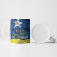 Curacao Flag Day Ceramic Mug Felis Dia di Himno i Bandera