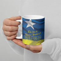 Curacao Flag Day Ceramic Mug Felis Dia di Himno i Bandera