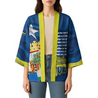 Personalized Curacao Flag Day Kimono Felis Dia di Himno i Bandera