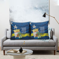 Curacao Flag Day Pillow Cover Felis Dia di Himno i Bandera