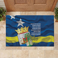 Curacao Flag Day Rubber Doormat Felis Dia di Himno i Bandera