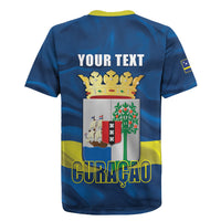 Personalized Curacao Flag Day Rugby Jersey Felis Dia di Himno i Bandera