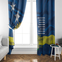 Curacao Flag Day Window Curtain Felis Dia di Himno i Bandera