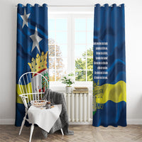 Curacao Flag Day Window Curtain Felis Dia di Himno i Bandera