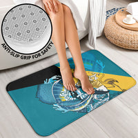 Personalized Bahamas Independence Day Bathroom Set Happy 10 July Blue Marlin Coat Of Arms