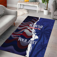 Personalized Hawaii Statehood Day Area Rug 66th Anniversary - Wonder Print Shop