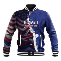 Personalized Hawaii Statehood Day Baseball Jacket 66th Anniversary - Wonder Print Shop