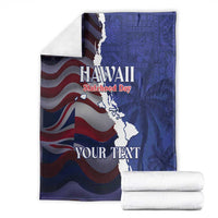 Personalized Hawaii Statehood Day Blanket 66th Anniversary - Wonder Print Shop