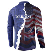 Personalized Hawaii Statehood Day Button Sweatshirt 66th Anniversary - Wonder Print Shop