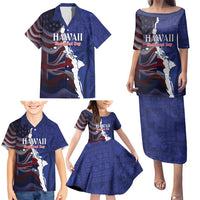 Personalized Hawaii Statehood Day Family Matching Puletasi and Hawaiian Shirt 66th Anniversary - Wonder Print Shop