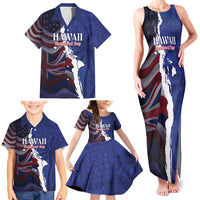 Personalized Hawaii Statehood Day Family Matching Tank Maxi Dress and Hawaiian Shirt 66th Anniversary - Wonder Print Shop