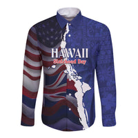 Personalized Hawaii Statehood Day Long Sleeve Button Shirt 66th Anniversary - Wonder Print Shop