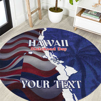 Personalized Hawaii Statehood Day Round Carpet 66th Anniversary - Wonder Print Shop