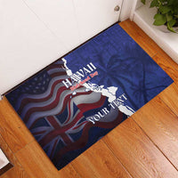 Personalized Hawaii Statehood Day Rubber Doormat 66th Anniversary - Wonder Print Shop