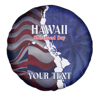 Personalized Hawaii Statehood Day Spare Tire Cover 66th Anniversary - Wonder Print Shop