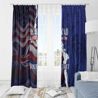 Personalized Hawaii Statehood Day Window Curtain 66th Anniversary - Wonder Print Shop