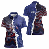 Personalized Hawaii Statehood Day Women Polo Shirt 66th Anniversary - Wonder Print Shop