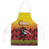 Uganda Basketball Custom Apron Come On Silverbacks African Pattern - Wonder Print Shop