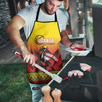 Uganda Basketball Custom Apron Come On Silverbacks African Pattern - Wonder Print Shop