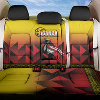 Uganda Basketball Custom Back Car Seat Cover Come On Silverbacks African Pattern - Wonder Print Shop
