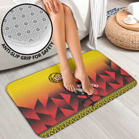 Uganda Basketball Custom Bathroom Set Come On Silverbacks African Pattern - Wonder Print Shop