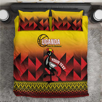 Uganda Basketball Custom Bedding Set Come On Silverbacks African Pattern - Wonder Print Shop