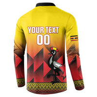 Uganda Basketball Custom Button Sweatshirt Come On Silverbacks African Pattern - Wonder Print Shop