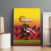Uganda Basketball Custom Canvas Wall Art Come On Silverbacks African Pattern - Wonder Print Shop