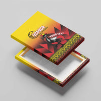 Uganda Basketball Custom Canvas Wall Art Come On Silverbacks African Pattern - Wonder Print Shop