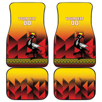 Uganda Basketball Custom Car Mats Come On Silverbacks African Pattern - Wonder Print Shop