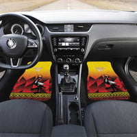 Uganda Basketball Custom Car Mats Come On Silverbacks African Pattern - Wonder Print Shop