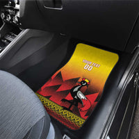 Uganda Basketball Custom Car Mats Come On Silverbacks African Pattern - Wonder Print Shop