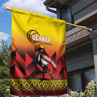 Uganda Basketball Custom Garden Flag Come On Silverbacks African Pattern - Wonder Print Shop